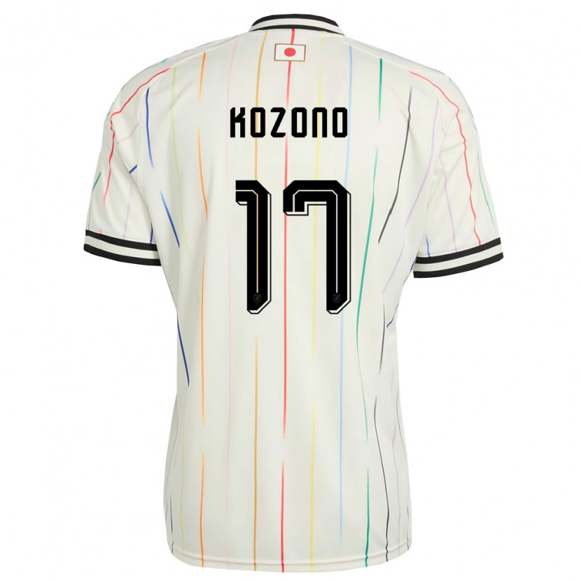 Danxen Niño Camiseta Japón Seishiro Kozono #17 Blanco Negro 2ª Equipación 26-28 La Camisa México