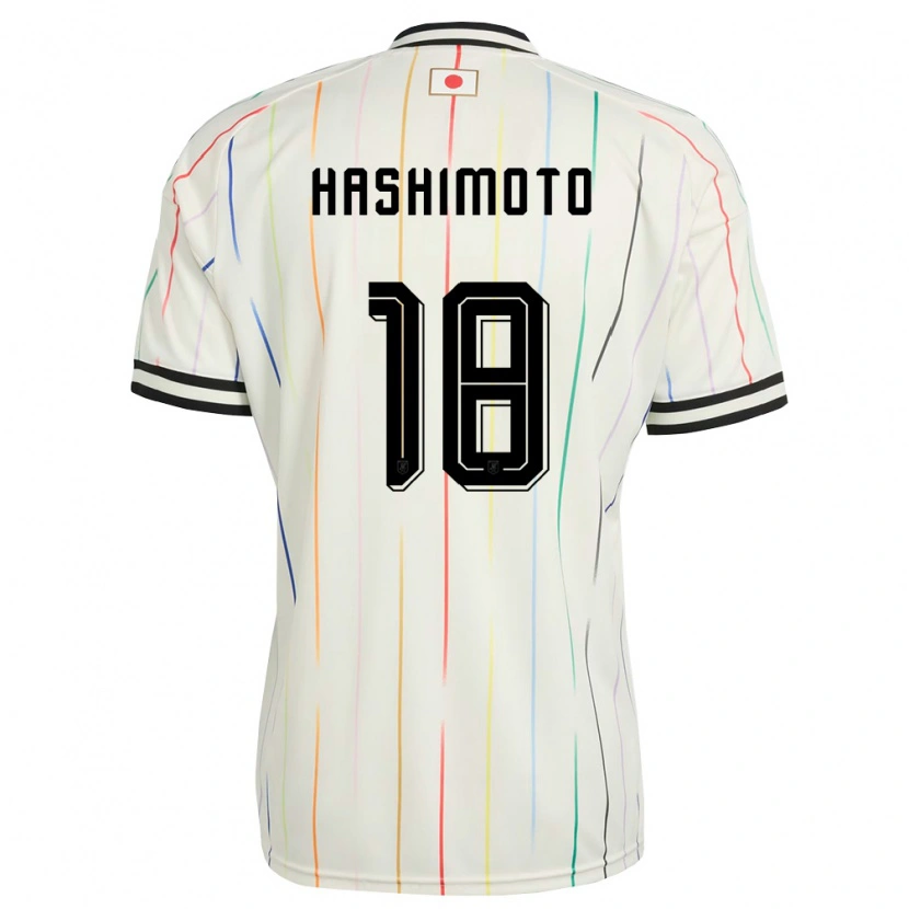 Danxen Niño Camiseta Japón Yuito Hashimoto #18 Blanco Negro 2ª Equipación 26-28 La Camisa México