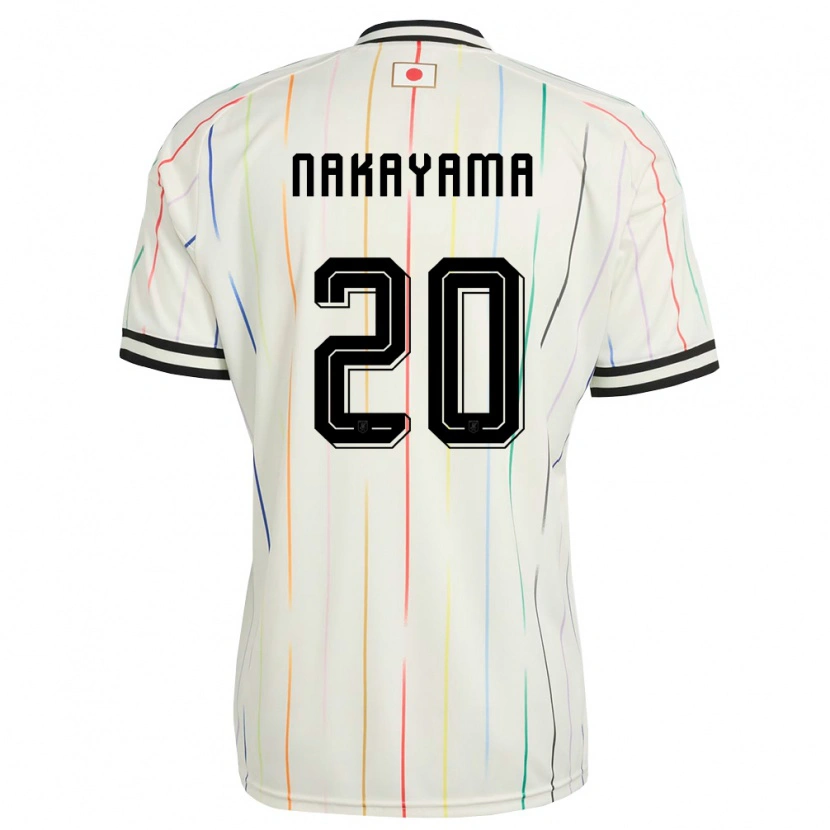 Danxen Niño Camiseta Japón Yuta Nakayama #20 Blanco Negro 2ª Equipación 26-28 La Camisa México