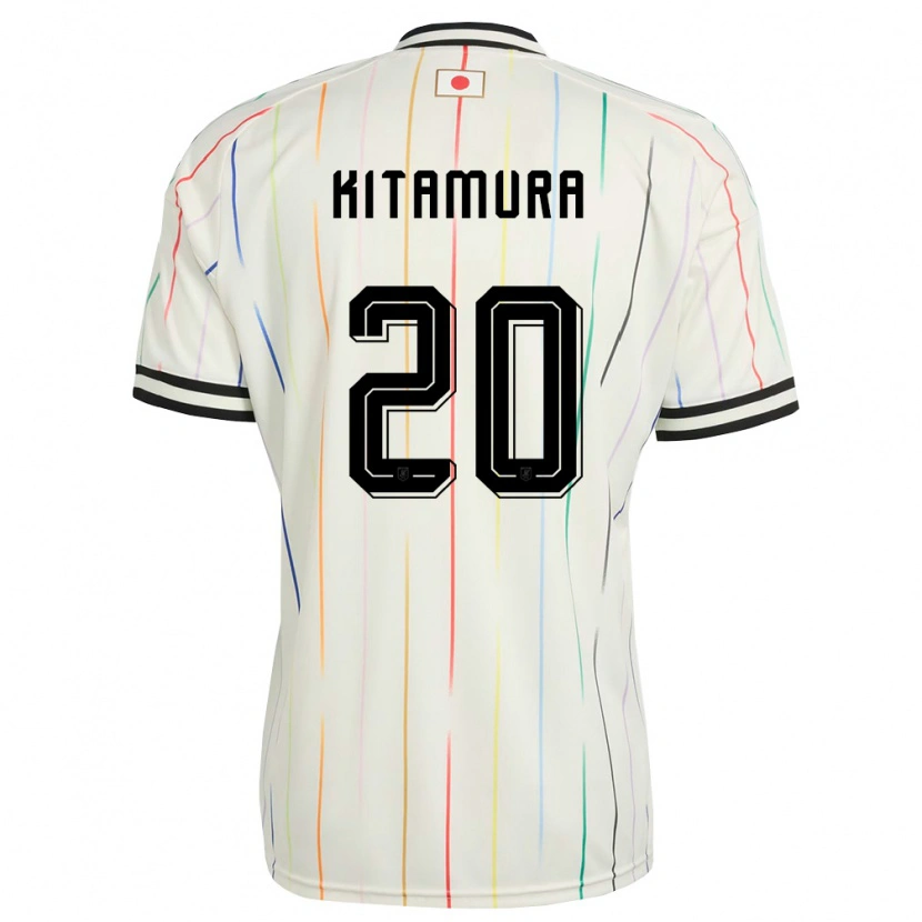 Danxen Niño Camiseta Japón Nanami Kitamura #20 Blanco Negro 2ª Equipación 26-28 La Camisa México