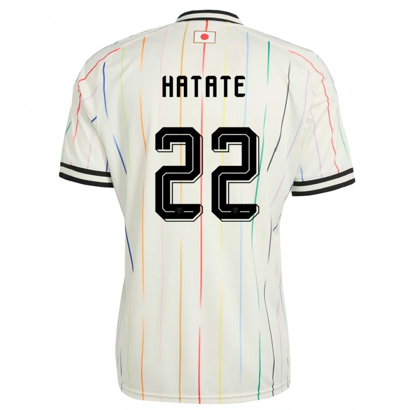 Danxen Niño Camiseta Japón Reo Hatate #22 Blanco Negro 2ª Equipación 26-28 La Camisa México
