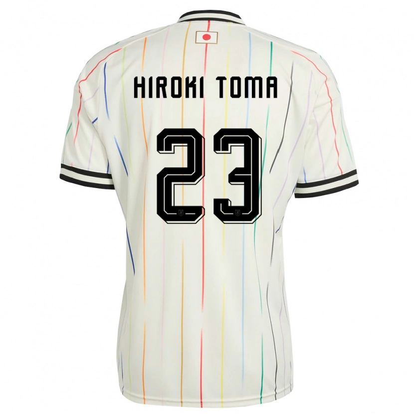 Danxen Niño Camiseta Japón Otavio Hiroki Toma #23 Blanco Negro 2ª Equipación 26-28 La Camisa México