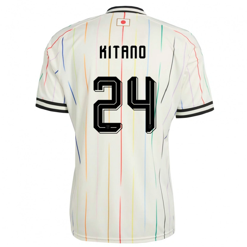 Danxen Niño Camiseta Japón Sota Kitano #24 Blanco Negro 2ª Equipación 26-28 La Camisa México