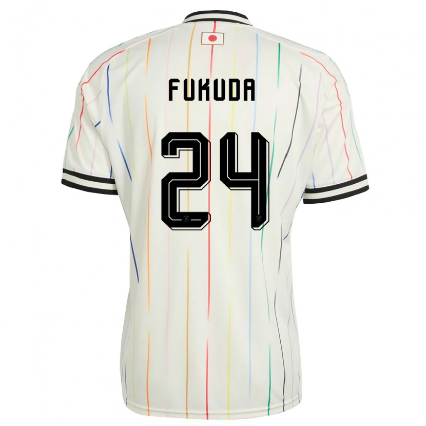 Danxen Niño Camiseta Japón Shio Fukuda #24 Blanco Negro 2ª Equipación 26-28 La Camisa México