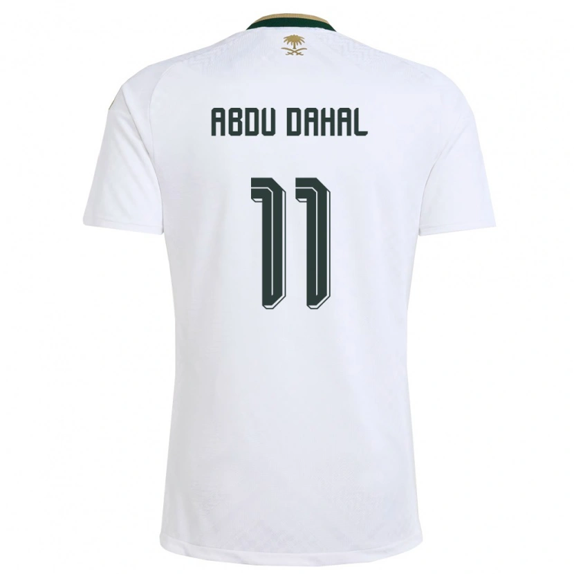 Danxen Niño Camiseta Arabia Saudita Sabri Dahal #11 Blanco Verde Oro 2ª Equipación 26-28 La Camisa México