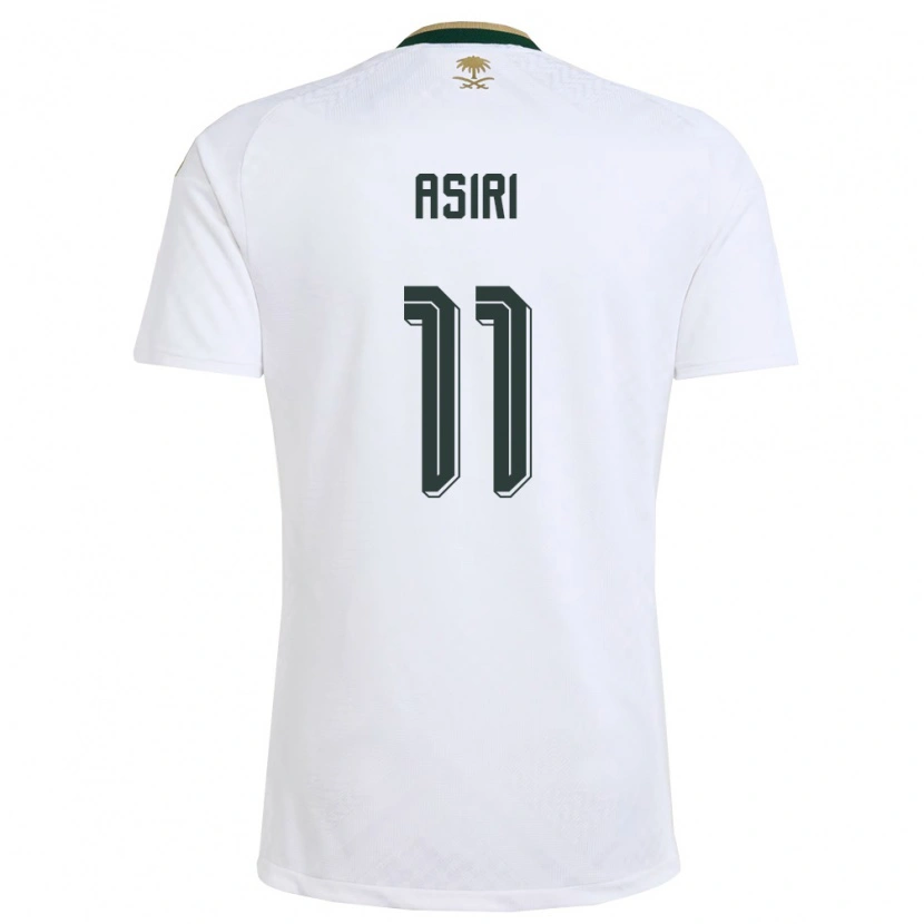 Danxen Niño Camiseta Arabia Saudita Haitham Asiri #11 Blanco Verde Oro 2ª Equipación 26-28 La Camisa México