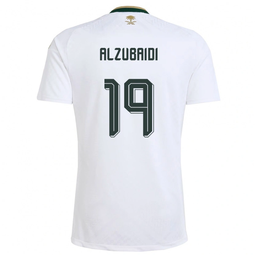 Danxen Niño Camiseta Arabia Saudita Yaseen Alzubaidi #19 Blanco Verde Oro 2ª Equipación 26-28 La Camisa México