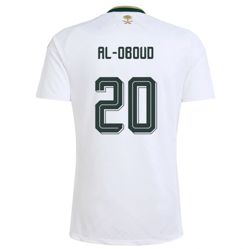 Danxen Niño Camiseta Arabia Saudita Abdulrahman Al-Oboud #20 Blanco Verde Oro 2ª Equipación 26-28 La Camisa México