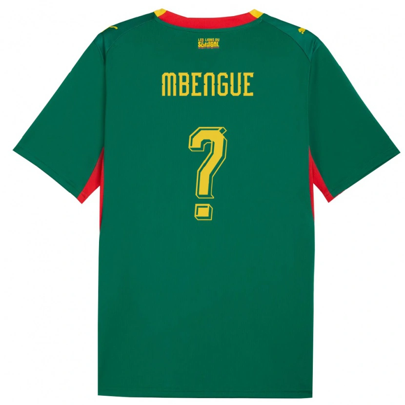Danxen Niño Camiseta Senegal Amadou Mbengue #0 Verde Amarillo Rojo 2ª Equipación 26-28 La Camisa México