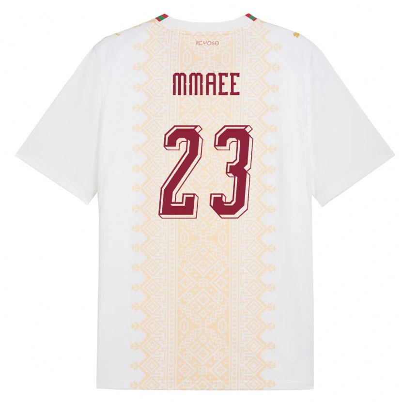 Danxen Niño Camiseta Marruecos Ryan Mmaee #23 Blanco Oro Rojo 2ª Equipación 26-28 La Camisa México