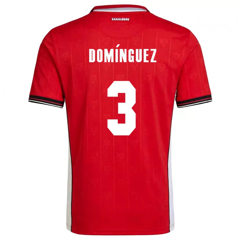 Danxen Hombre Camiseta Panamá Stephen Domínguez #3 Rojo Marrón Blanco 1ª Equipación 26-28 La Camisa México