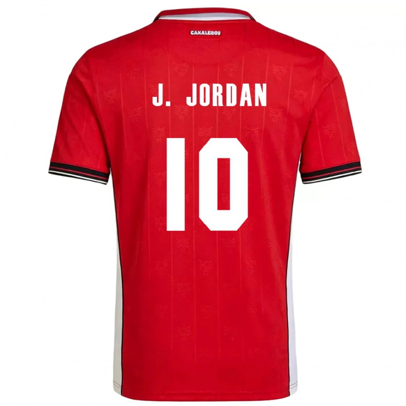 Danxen Hombre Camiseta Panamá Jasio Jordan #10 Rojo Marrón Blanco 1ª Equipación 26-28 La Camisa México