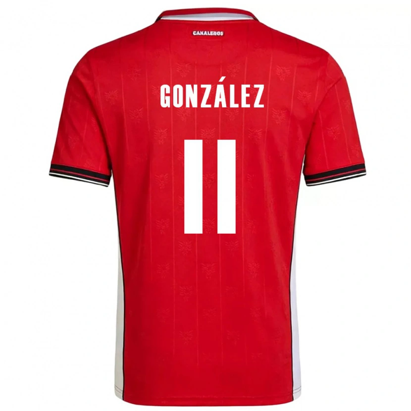 Danxen Hombre Camiseta Panamá Edmilson González #11 Rojo Marrón Blanco 1ª Equipación 26-28 La Camisa México
