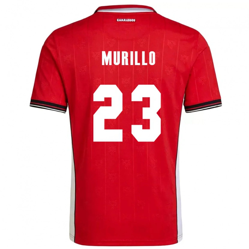 Danxen Hombre Camiseta Panamá Amir Murillo #23 Rojo Marrón Blanco 1ª Equipación 26-28 La Camisa México
