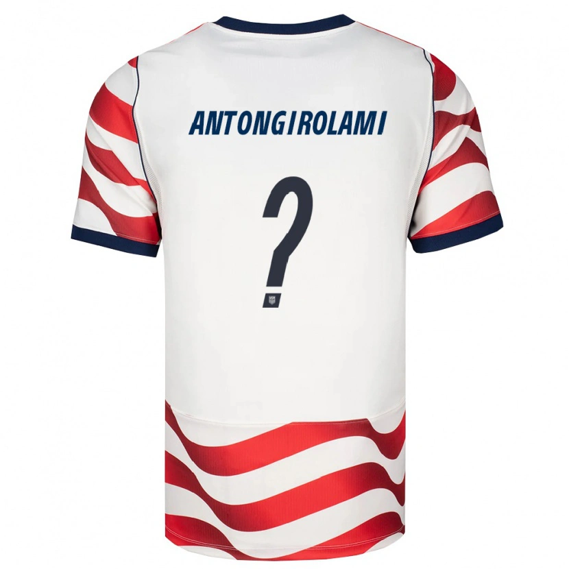 Danxen Hombre Camiseta Estados Unidos Luca Antongirolami #0 Rojo Blanco Negro 1ª Equipación 26-28 La Camisa México