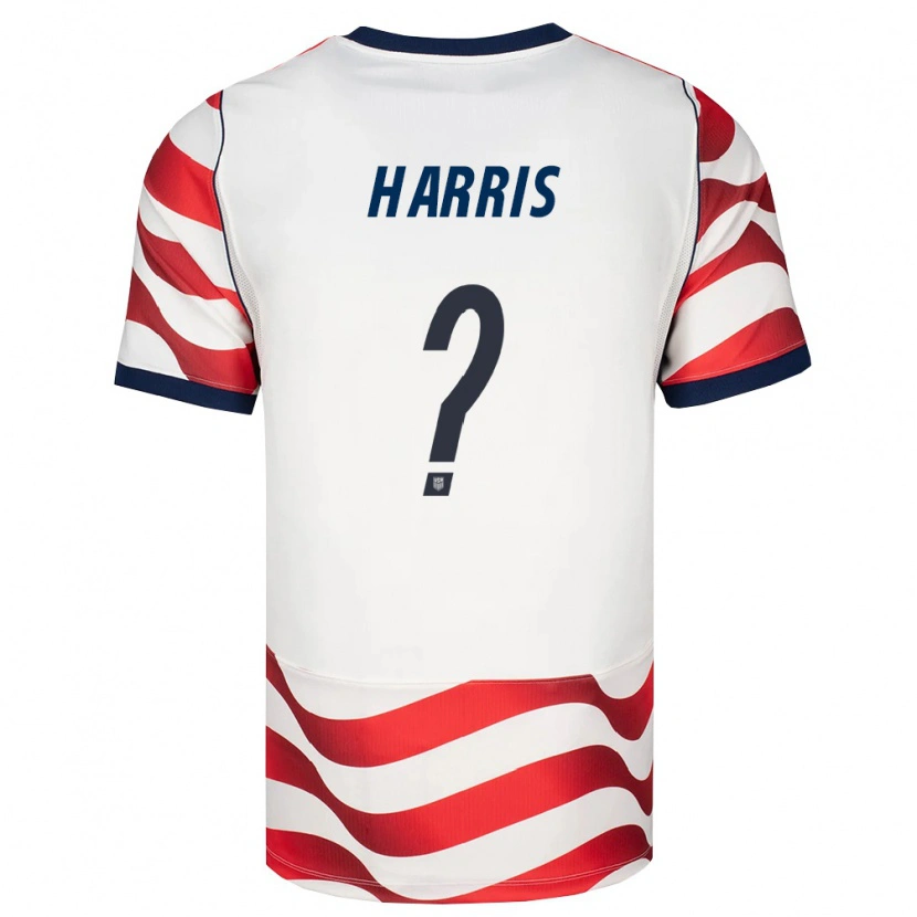 Danxen Hombre Camiseta Estados Unidos Samuel Harris #0 Rojo Blanco Negro 1ª Equipación 26-28 La Camisa México