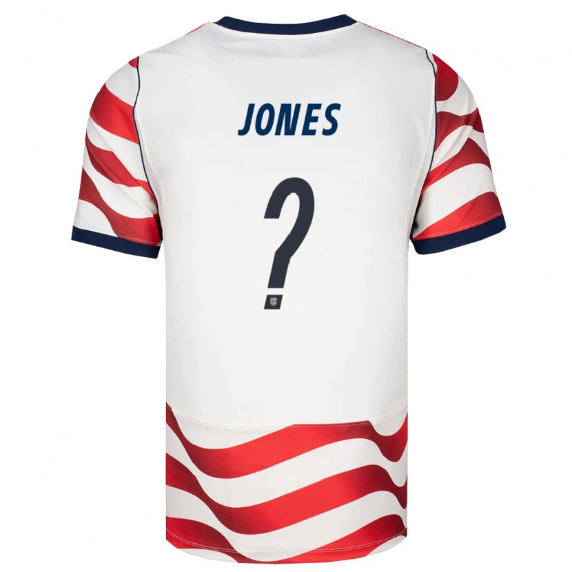 Danxen Hombre Camiseta Estados Unidos Austyn Jones #0 Rojo Blanco Negro 1ª Equipación 26-28 La Camisa México