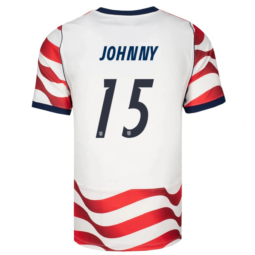 Danxen Hombre Camiseta Estados Unidos Johnny #15 Rojo Blanco Negro 1ª Equipación 26-28 La Camisa México
