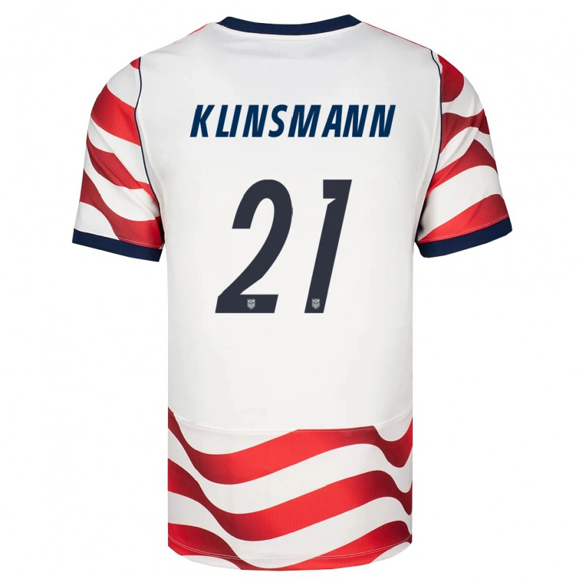 Danxen Hombre Camiseta Estados Unidos Jonathan Klinsmann #21 Rojo Blanco Negro 1ª Equipación 26-28 La Camisa México