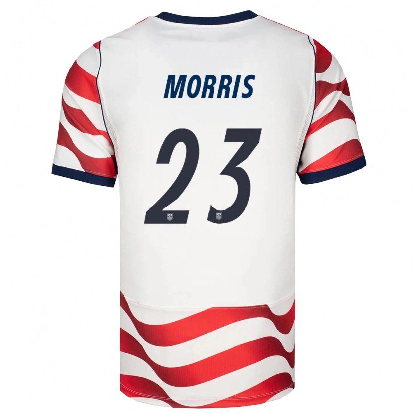 Danxen Hombre Camiseta Estados Unidos Aidan Morris #23 Rojo Blanco Negro 1ª Equipación 26-28 La Camisa México