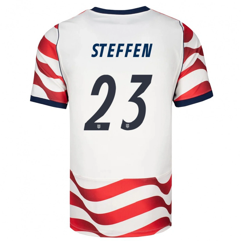 Danxen Hombre Camiseta Estados Unidos Zack Steffen #23 Rojo Blanco Negro 1ª Equipación 26-28 La Camisa México