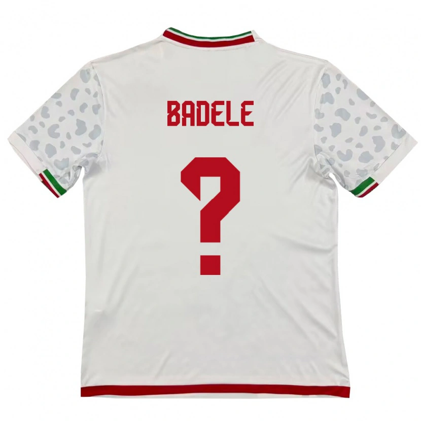 Danxen Hombre Camiseta Irán Mehrab Badele #0 Blanco Rojo 1ª Equipación 26-28 La Camisa México