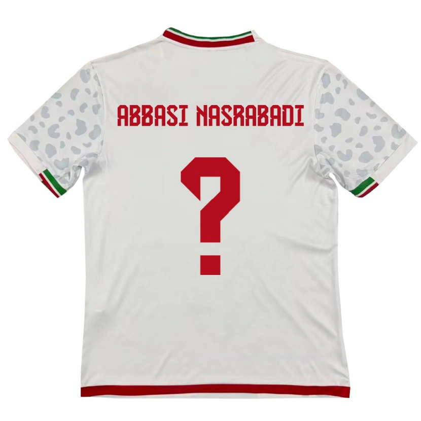 Danxen Hombre Camiseta Irán Mohammadreza Abbasi Nasrabadi #0 Blanco Rojo 1ª Equipación 26-28 La Camisa México