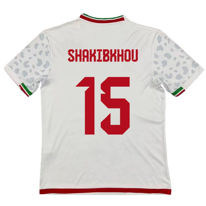 Danxen Hombre Camiseta Irán Mohammadreza Shakibkhou #15 Blanco Rojo 1ª Equipación 26-28 La Camisa México