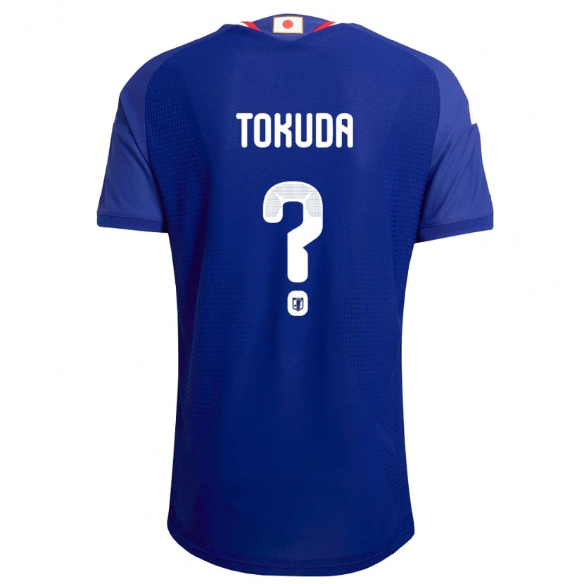 Danxen Hombre Camiseta Japón Homare Tokuda #0 Azul Blanco Rojo 1ª Equipación 26-28 La Camisa México