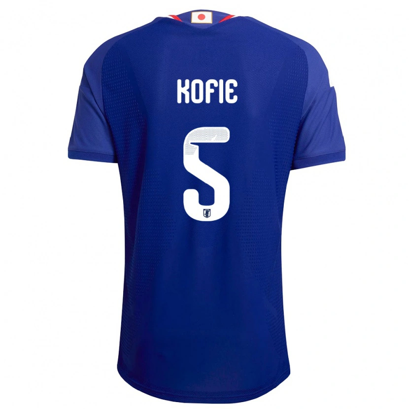 Danxen Hombre Camiseta Japón Shota Kofie #5 Azul Blanco Rojo 1ª Equipación 26-28 La Camisa México