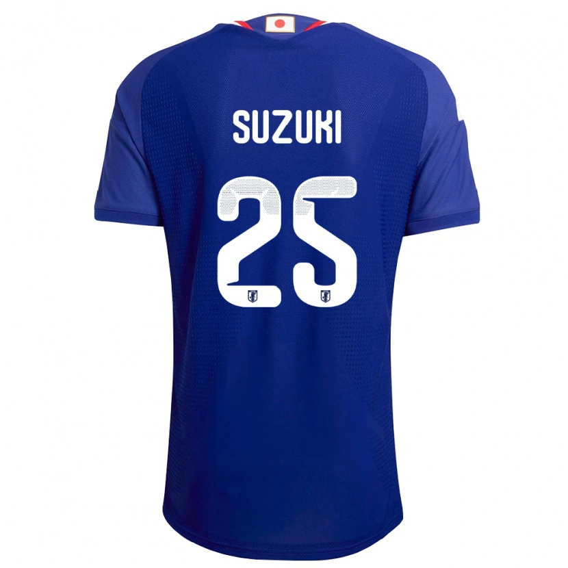 Danxen Hombre Camiseta Japón Junnosuke Suzuki #25 Azul Blanco Rojo 1ª Equipación 26-28 La Camisa México