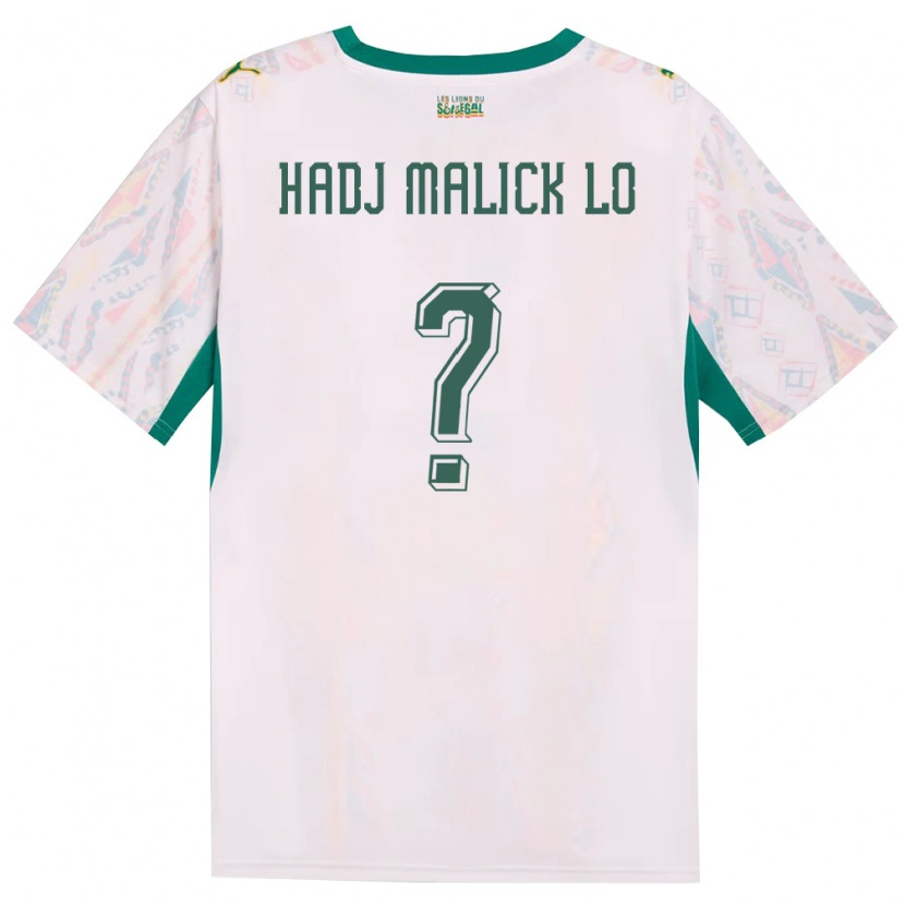 Danxen Hombre Camiseta Senegal El Hadj Malick Lo #0 Blanco Verde Amarillo 1ª Equipación 26-28 La Camisa México