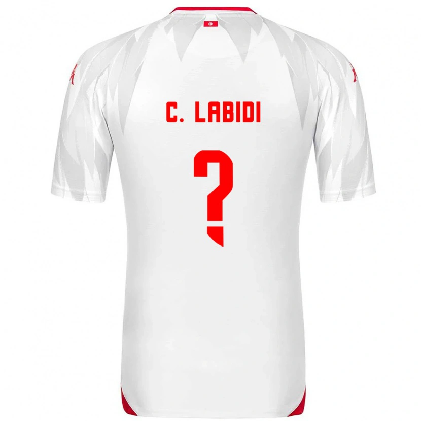 Danxen Hombre Camiseta Túnez Chiheb Labidi #0 Blanco Rojo 1ª Equipación 26-28 La Camisa México