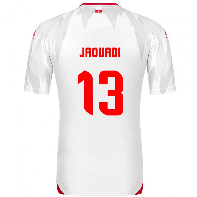 Danxen Hombre Camiseta Túnez Assim Jaouadi #13 Blanco Rojo 1ª Equipación 26-28 La Camisa México