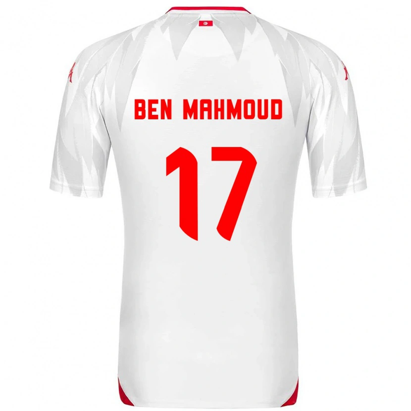 Danxen Hombre Camiseta Túnez Yessine Ben Mahmoud #17 Blanco Rojo 1ª Equipación 26-28 La Camisa México