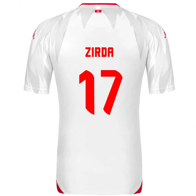 Danxen Hombre Camiseta Túnez Yannis Zirda #17 Blanco Rojo 1ª Equipación 26-28 La Camisa México