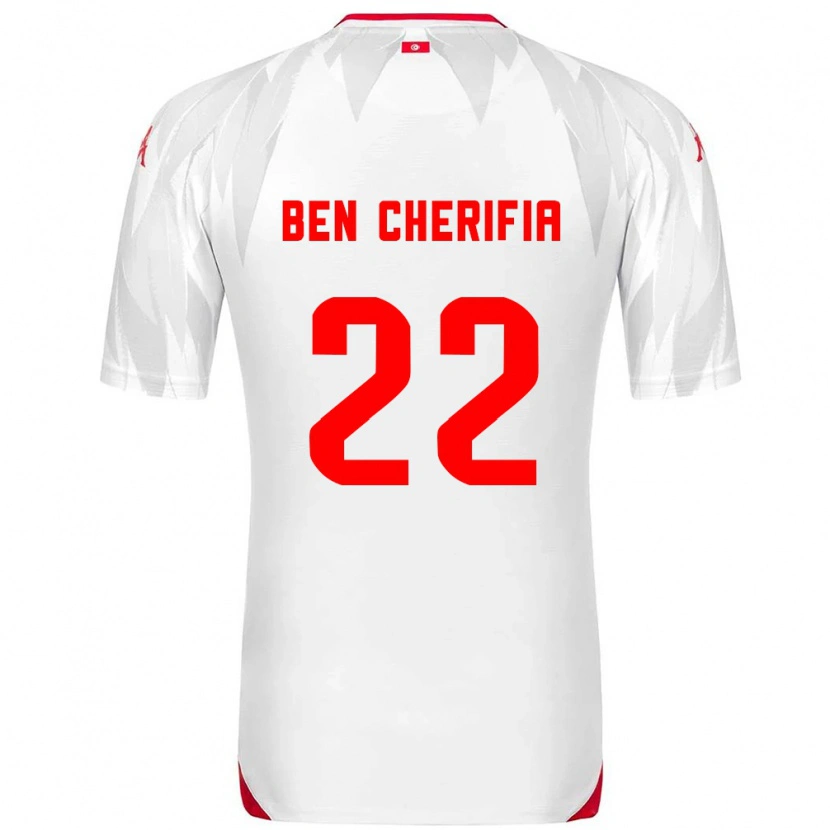 Danxen Hombre Camiseta Túnez Moez Ben Cherifia #22 Blanco Rojo 1ª Equipación 26-28 La Camisa México