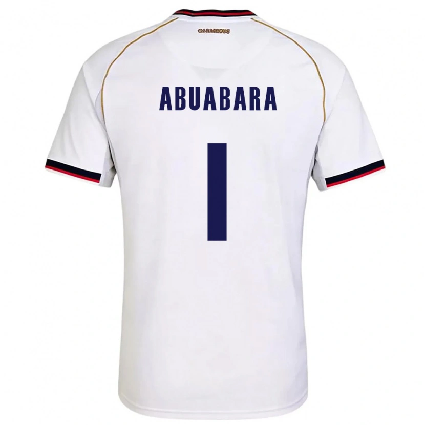 Danxen Hombre Camiseta Panamá Isaías Abuabara #1 Blanco Rojo 2ª Equipación 26-28 La Camisa México