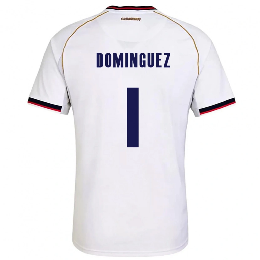 Danxen Hombre Camiseta Panamá Valeska Domínguez #1 Blanco Rojo 2ª Equipación 26-28 La Camisa México