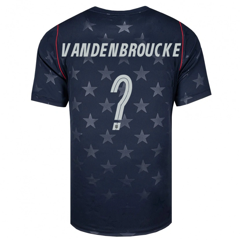 Danxen Hombre Camiseta Estados Unidos Victor Vandenbroucke #0 Negro Blanco Rojo 2ª Equipación 26-28 La Camisa México
