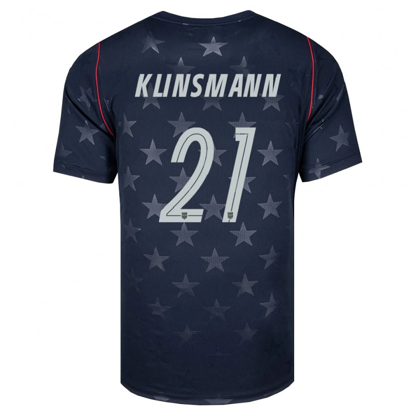 Danxen Hombre Camiseta Estados Unidos Jonathan Klinsmann #21 Negro Blanco Rojo 2ª Equipación 26-28 La Camisa México