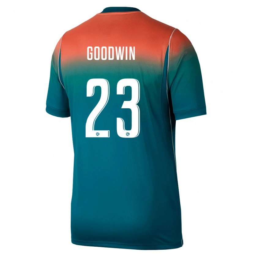Danxen Hombre Camiseta Australia Craig Goodwin #23 Verde Rosa 2ª Equipación 26-28 La Camisa México
