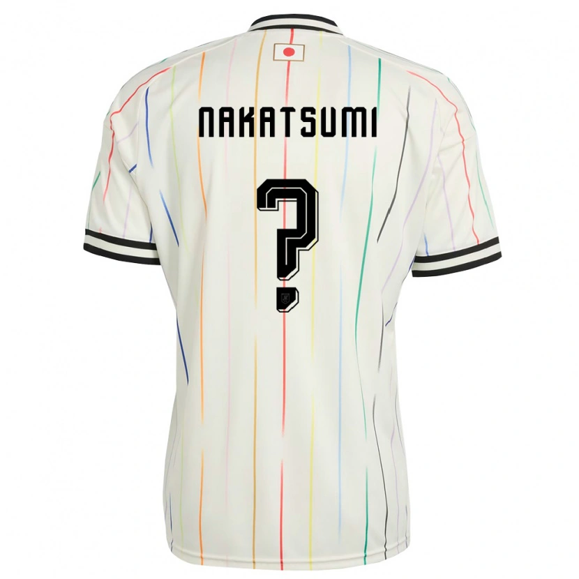 Danxen Hombre Camiseta Japón Naru Nakatsumi #0 Blanco Negro 2ª Equipación 26-28 La Camisa México