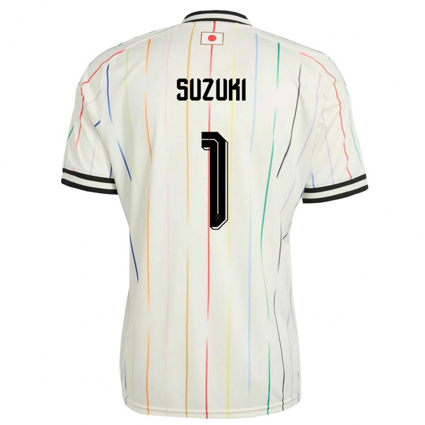 Danxen Hombre Camiseta Japón Zion Suzuki #1 Blanco Negro 2ª Equipación 26-28 La Camisa México