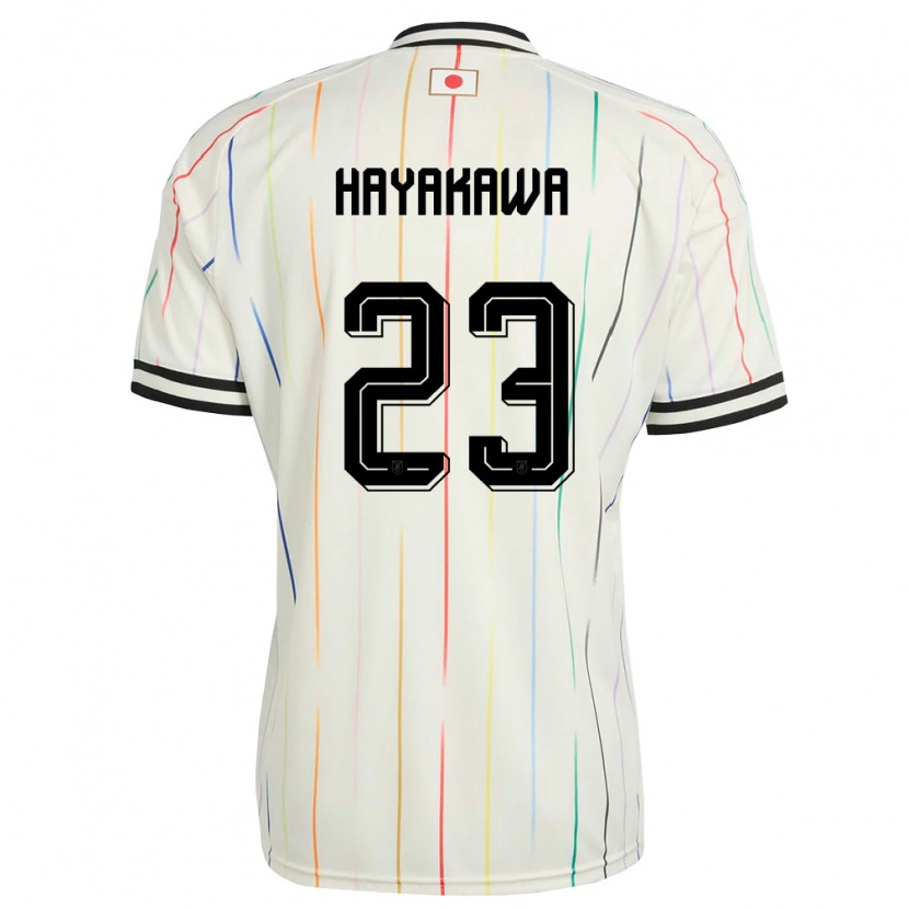 Danxen Hombre Camiseta Japón Tomoki Hayakawa #23 Blanco Negro 2ª Equipación 26-28 La Camisa México