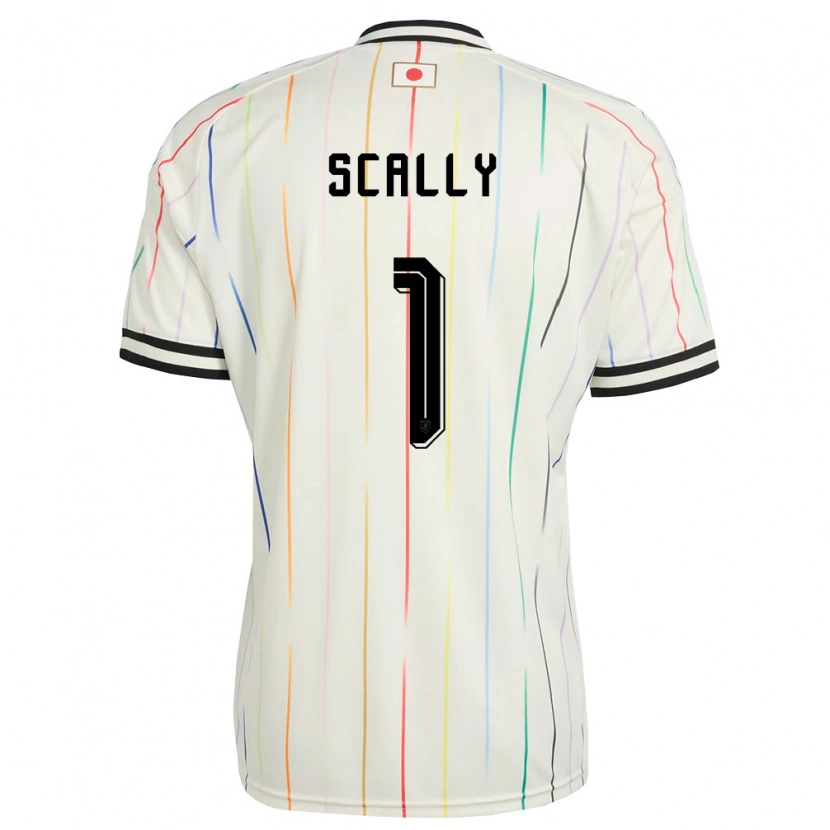 Danxen Hombre Camiseta Japón Ethan Scally #1 Blanco Negro 2ª Equipación 26-28 La Camisa México