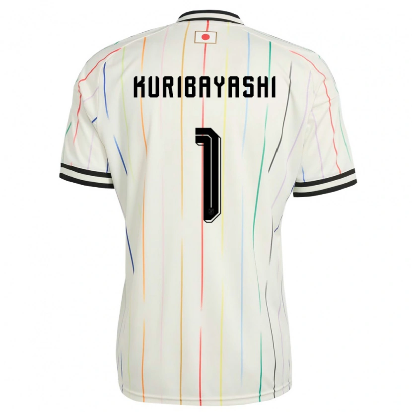 Danxen Hombre Camiseta Japón Hayato Kuribayashi #1 Blanco Negro 2ª Equipación 26-28 La Camisa México