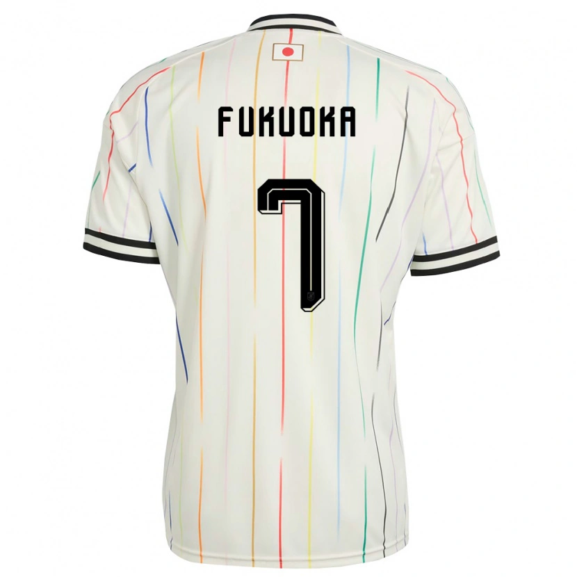 Danxen Hombre Camiseta Japón Yuwa Fukuoka #7 Blanco Negro 2ª Equipación 26-28 La Camisa México