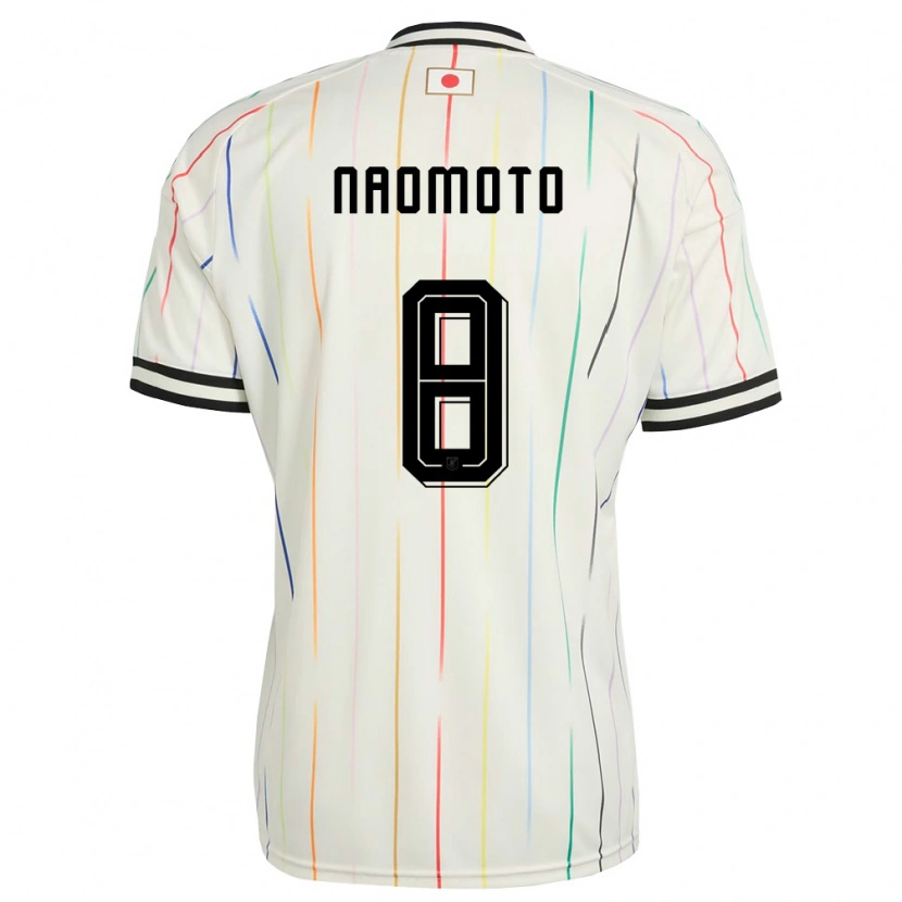 Danxen Hombre Camiseta Japón Hikaru Naomoto #8 Blanco Negro 2ª Equipación 26-28 La Camisa México