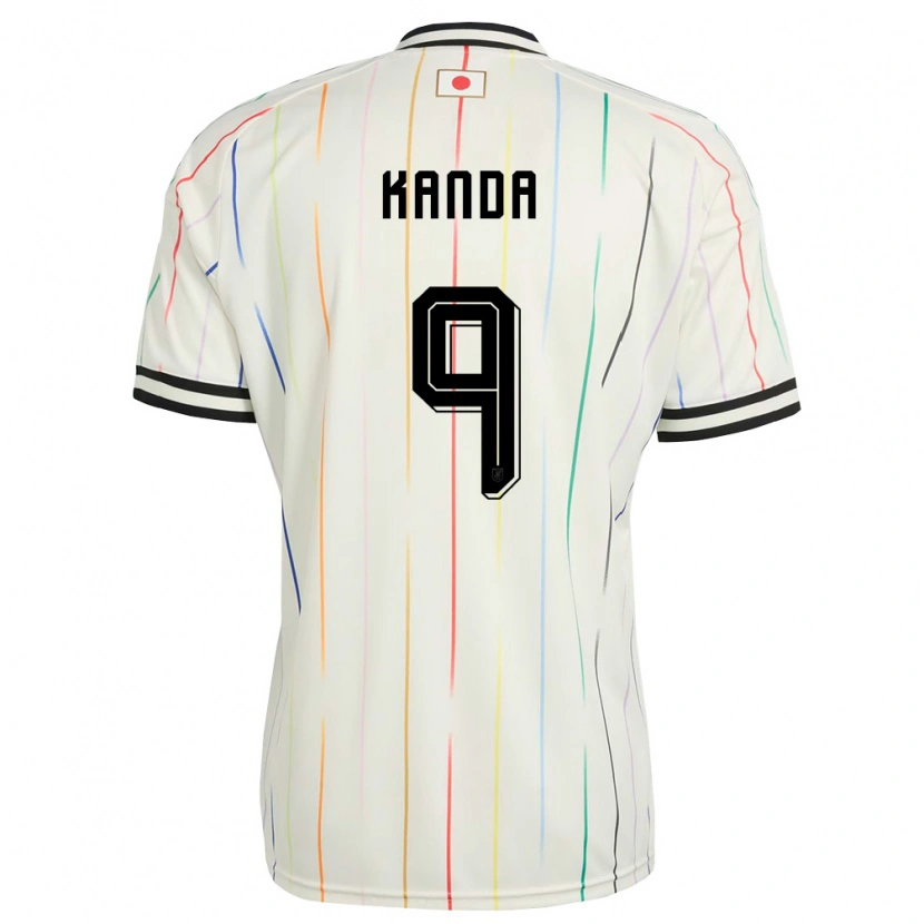 Danxen Hombre Camiseta Japón Soma Kanda #9 Blanco Negro 2ª Equipación 26-28 La Camisa México